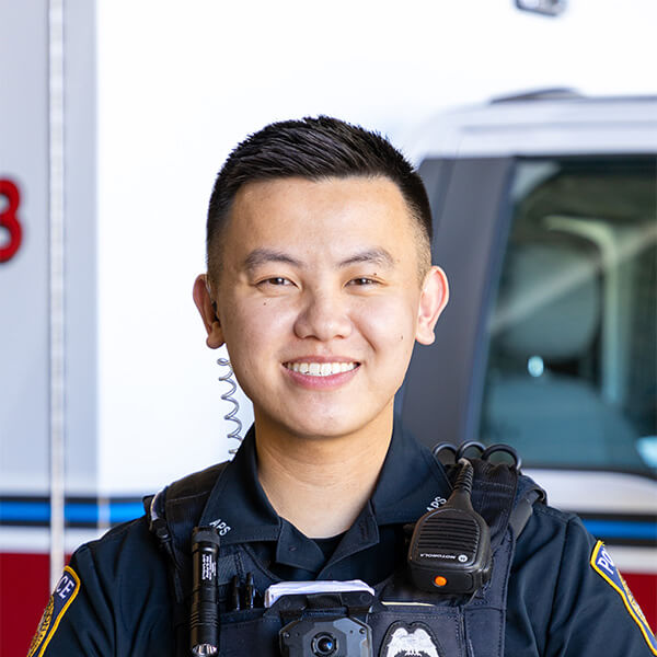 Victor Vue, Law Enforcement and EMT student