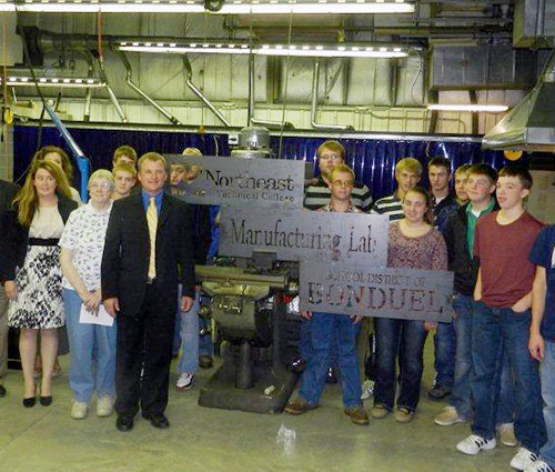 Bonduel partnership ribbon cutting